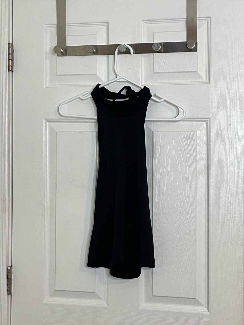 Dynamite Vintage Y2K Classic Black Halter Mock Neck Low Back Top Size S